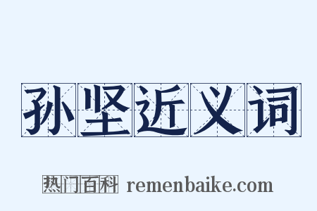 孙坚近义词是什么意思的图片